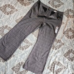 Lee Black and White Plaid Bootcut Pants